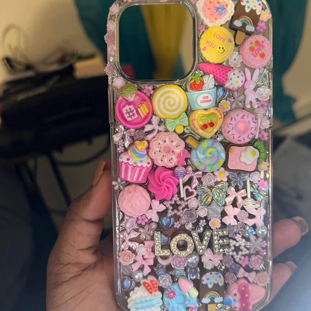Decorative Pink Junk Phone Case